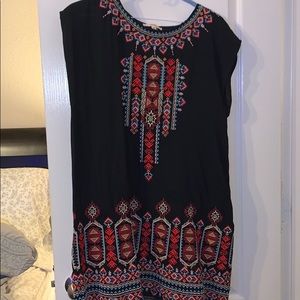 Embroidered western dress